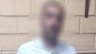 المتهم عقب القبض عليه