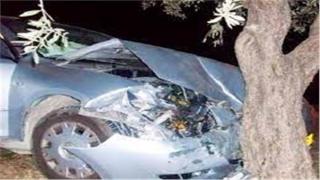 تصادم سيارة بشجرة.. مصرع شخصين وإصابة 2 آخرين فى البحيرة - صورة أرشيفية