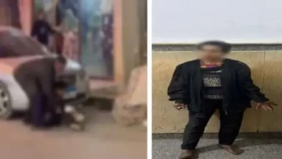 سيدة ترشق السيارات بالحجارة في الإسماعيلية.. والداخلية تكشف السبب