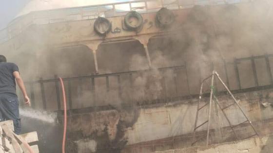 السيطرة على حريق مركب صيد بميناء الأتكة فى السويس