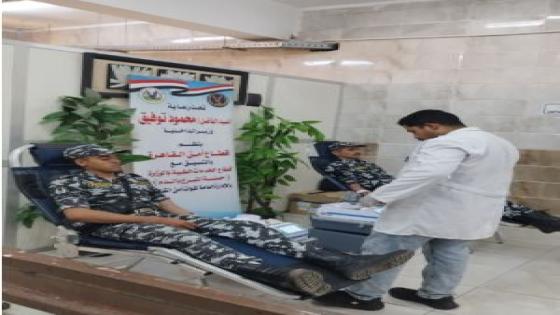 حملة للتبرع بالدم بمديرية أمن القاهرة
