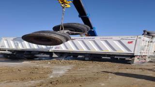 انقلاب سيارة تريلا