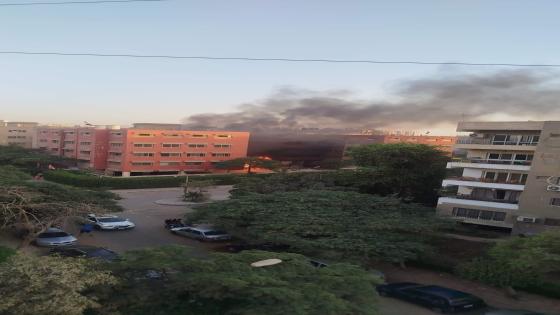 حريق في مشروع تحت الإنشاء على طريق “القاهرة – السويس”