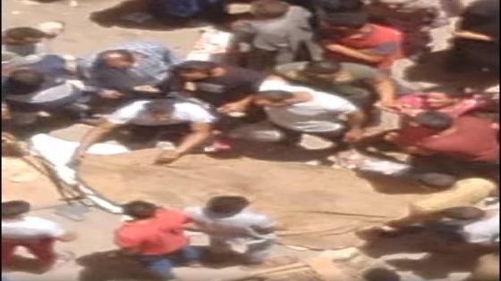 حادث دهس بالطريق الابيض