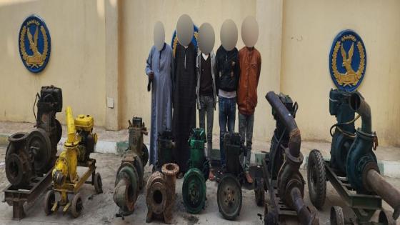 سقوط تشكيل عصابى لسرقة سرقات ماكينات الرى ببنى سويف