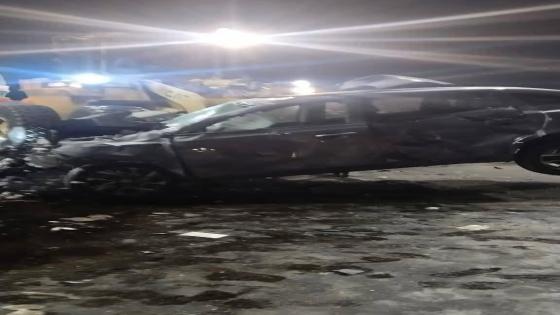 مصرع شخص وإصابة اثنين في حادث تصادم أمام مول مصر بأكتوبر