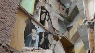 عاجل : مصرع وإصابة 12 شخصأ فى إنهيار عقار بالقليوبية