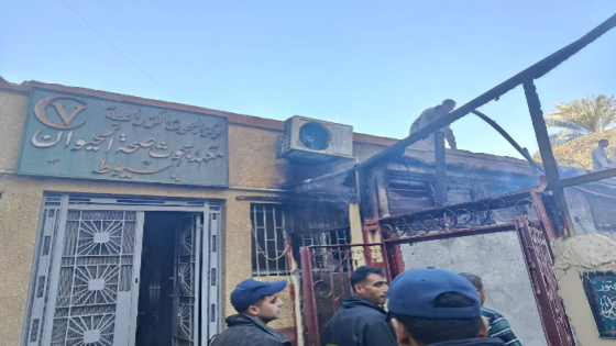 الحماية المدنية تخمد حريقًا بمديرية الطب البيطري في أسيوط