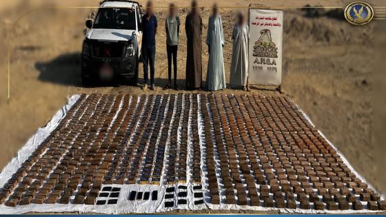 الداخلية تضبط أخطر تشكيل عصابي حاول تهريب طن حشيش بـ100 مليون جنيه