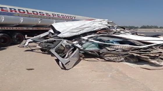 ارتفاع ضحايا تصادم ميكروباص وسيارة نقل بالمنوفية إلى 9 وفيات و8 مصابين