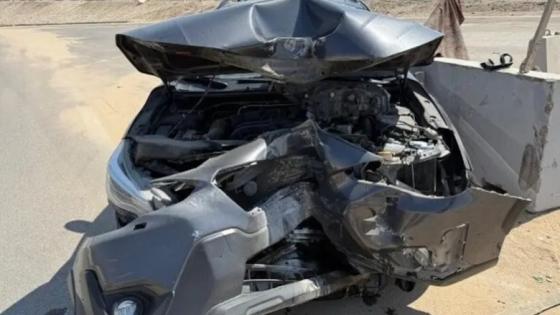 أحمد السقا ينجو من حادث مروع على طريق الإسكندرية.. كسر في الضلوع وتحطم السيارة