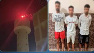 فيديو ألعاب نارية فوق محطة مياه يقود لضبط 3 أشخاص بالقليوبية.. والمتهمون يكشفون السبب