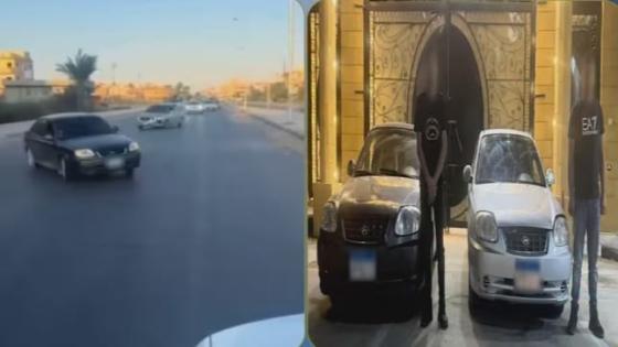 ضبط طالبين بعد أداء حركات استعراضية بسيارتين في شمال سيناء