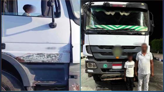 كارثة على الطريق! طفل 12 سنة خلف عجلة قيادة نقل ثقيل.. والداخلية تتحرك سريعًا