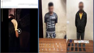 اتفضحوا في الفيديو! بيع مخدرات من خلف بوابة منزل بالجيزة.. والداخلية تتحرك فورًا