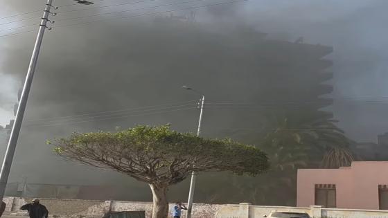 إصابة شخصين في حريق معمل تحاليل بالإسماعيلية