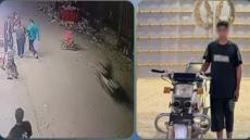 قائد دراجة يدهس صغير في بني سويف ..والامن يكشف تفاصيل فيديو القيادة المتهورة