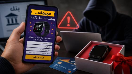 مبروك.. “ربحت ساعة ذكية” حيلة جديدة توقع المواطنين في فخ النصب الإلكتروني