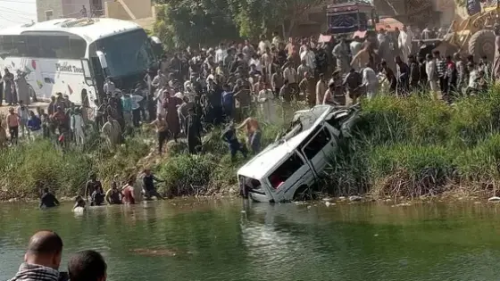 وفاة شخص وإصابة 13 وفقدان 4 آخرين في سقوط ميكروباص بترعة غرب الأقصر