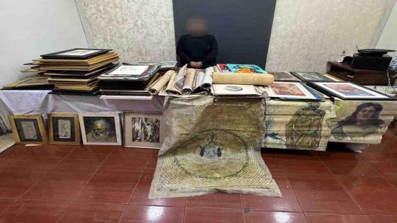 القبض على موظف بمعرض أعمال فنية شهير سرق 1137 لوحة فنية بوسط البلد