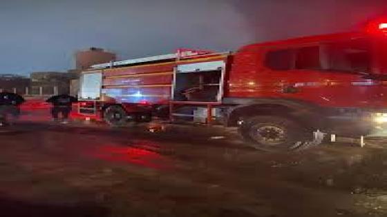 السيطرة على حريق مخزن مفروشات بالفيوم دون إصابات