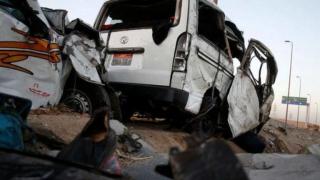 إصابة 14 شخصًا في حادث تصادم بالبحيرة