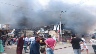 السيطرة على حريق نشب داخل معرض أجهزة كهربائية فى أطفيح