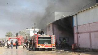 حريق مصنع