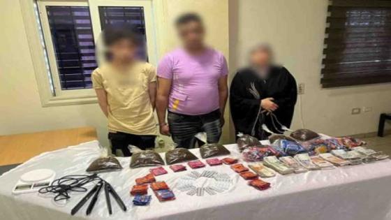 تفاصيل سقوط رجلين وسيدة بحوزتهم مخدرات فى الزاوية الحمراء